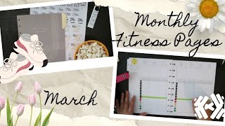 Monthly Fitness Pages - March