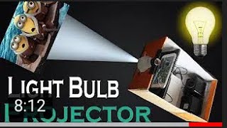 How to Make Smart phone Projector Without Magnifying Glass,Using Bulb,ShoeBox,new.👍