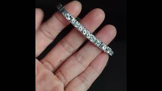 Gem Gardener: Omega Straits Chinese White Gold Diamond Bracelet 18k