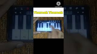 New Viral Song-Thumak Thumak Piano Tutorial#music#shorts