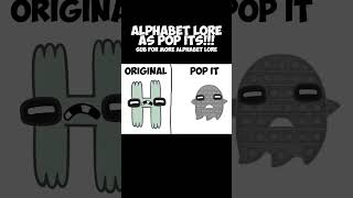 REAL LIFE VS ORIGINAL | Alphabet Lore (A-M), But Pop Its