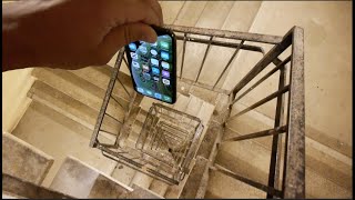 Dropping an iPhone XS Down Crazy Spiral Staircase 300 Feet - Will It Survive?