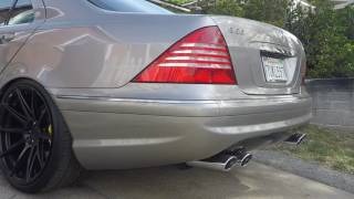 Mercedes-Benz s55 AMG Resonator Delete & Secondary Cat Delete - Cold Start