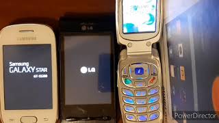 Samsung Galaxy Star vs LG GT540 vs Samsung SGH-E600 Speed Comparison ON/OFF Reverse