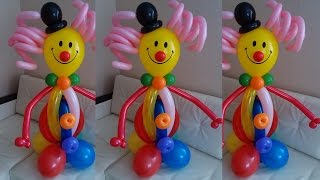 Клоун из воздушных шаров своими руками. Clown made of balloons with their hands.