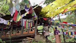 Prayer Flags at The Burning Lake in Bumthang, Bhutan