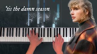 'TIS THE DAMN SEASON Piano Tutorial - Taylor Swift