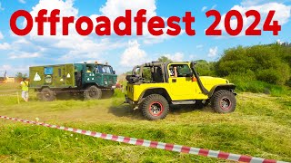 Упорная гонка Offroadfest 2024. Jeep, Dodge RAM, Suzuki Jimny, УАЗ, Нива страхует ГАЗ 66.