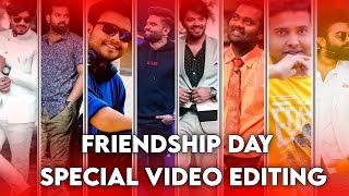 awesome 🥰 friendship day special video editing in kinemaster Telugu trending friendship day status.