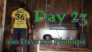 100 Pushups for 100 Days, Day 23