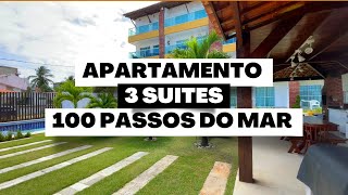 Maravilhoso Apartamento 3 suíte na praia de Tamandaré a 100 passos do mar