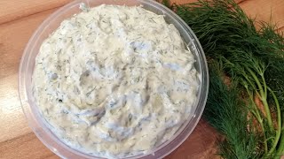 Самый вкусный цацики, греческий соус Tzatziki