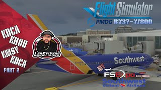 MSFS 🔴Live🔴 | FSExpo Home Bound | PMDG B737-7/800 SWAVA | HOU✈️MSY✈️DCA Part 2