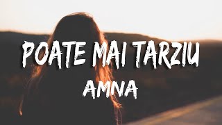 AMNA - Poate mai tarziu (Versuri/Lyrics)