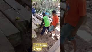 Beginilah perakitan rumah joglo Soko 25x25 kayu jati perhutani Blora #shortvideo#trending #kayujati