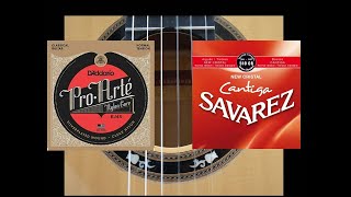 D'Addario EJ45 VS Savarez New Cristal Cantiga (CR510)