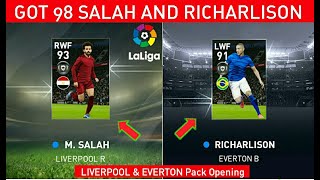 Got 98 SALAH and RICHARLISON Featured Players | Liverpool & Everton Pack opening | PES 2020