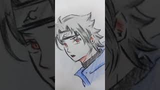 sketch of sasuke || Art Today || #drawing #shorts