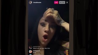 Bhad Bhabie Responds to Danielle Victor About Not Going On Her Swallow It Podcast - IG Live 5/10/20