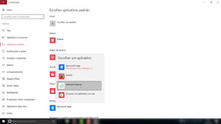 Como alterar os aplicativos padrão do Windows 10