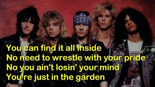 THE GARDEN (LYRICS) GUNS N' ROSES - USE YOUR ILLUSION