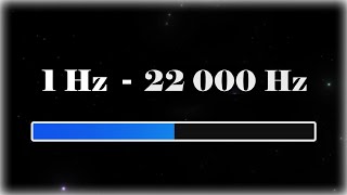 1 Hz - 22000 Hz Sound Test | Full Frequency Sweep