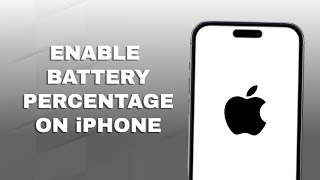 How to Add Battery Percentage on iPhone!