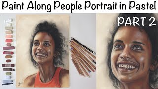 People Portrait 'Paint Along' Demo in Soft Pastel PART 2