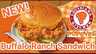 NEW! Popeyes Buffalo Ranch Sandwich NOW IN CANADA! May 2022