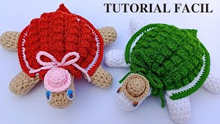 Cómo hacer una TORTUGA 🐢 Tejida a crochet o  ganchillo Paso a Paso en español