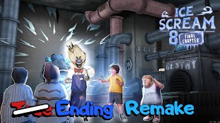 🥶ICE SCREAM 8 TRUE ENDING REMAKE | ALTERNATIVE ENDING 🍦 fanmade 🧊