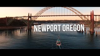 Newport Oregon Aerial 4K