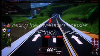 racing the revamped monster truck (roblox jailbreak)