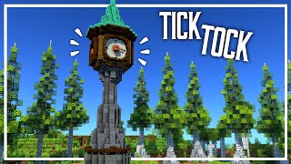 How to Build a Working Clock Tower | Minecraft Tutorial