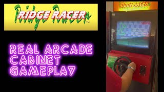 Ridge Racer - Real Arcade Gameplay on Upright Cabinet