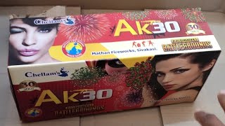 AK 30 shots Vigo crackers Sivakasi Unboxing and testing