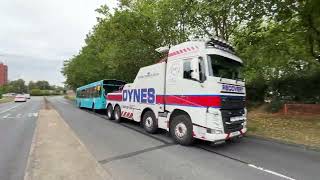 Arriva Shires Bus in Harlow Essex  Being Towed Back to Depot Saturday 31st August 2024