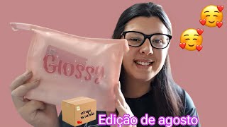 GLAM GLOSSY EDIÇÃO DE AGOSTO 2024 💕/GLAMBOX + CUPOM DE DESCONTO