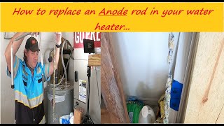 How to replace an Anode rod in your water heater by yourself...DIY EASY!!!