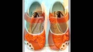 Orange toddler shoes