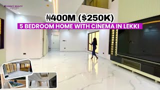 Inside a $250k - 5 Bedroom Duplex in Lekki (With Cinema, Swimming Pool & Open Terrace)