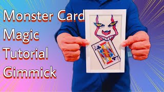 Monster Card Magic Tutorial REVEALED Gimmick #mr_yut_magic #magic  #tutorial