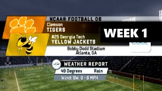 Week 1 Clemson vs Georgia Tech