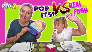 POP IT vs COMIDA REAL!! Enredos en Familia