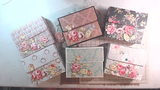 Project Share Gift Box & tutorial link to hold 5x7 cards using Anna Griffin paper @annagriffinvideos