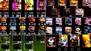 Five Nights at Freddy's 6 ALL CUSTOM NIGHT FNAF 5 4 3 2 1 *FNAF 2018*