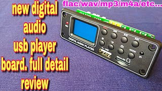 digital audio player.non announcements USB Board. #flac #wav #mp3 #m4a #Bluetooth #fm #sdcard #etc..