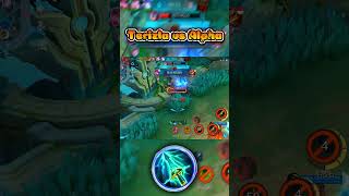 Terizla vs Alpha exp-lane | Terizla Crazy Damage with Sky Piercer 🔥 #mlbb #mobilelegends #terizla