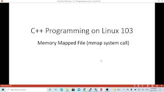 C++ Programming on Linux - Memory Mapped File (mmap system call)