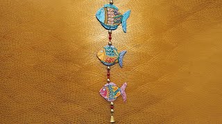 DIY | Fish Wall hanging | Clay Art | Home decor Ideas | Dot Painting